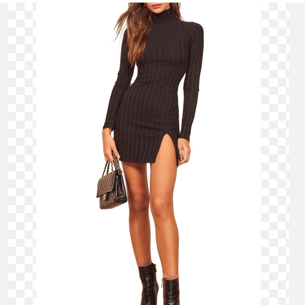Reformation Libra Long Sleeve Minidress